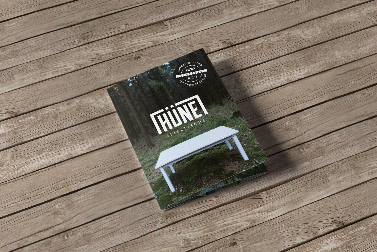 HÜNE Branding Flyer Kickstarter Kampagne