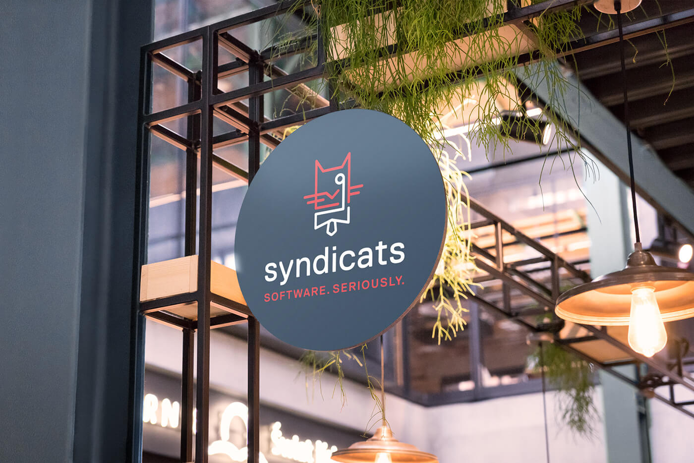 Syndicats Branding Logo Hanger